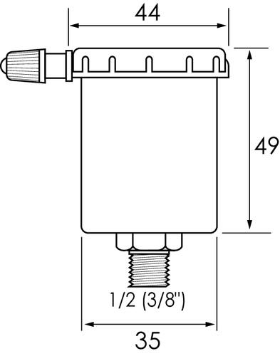 Purgeur d'air automatique M12/17 sans valve